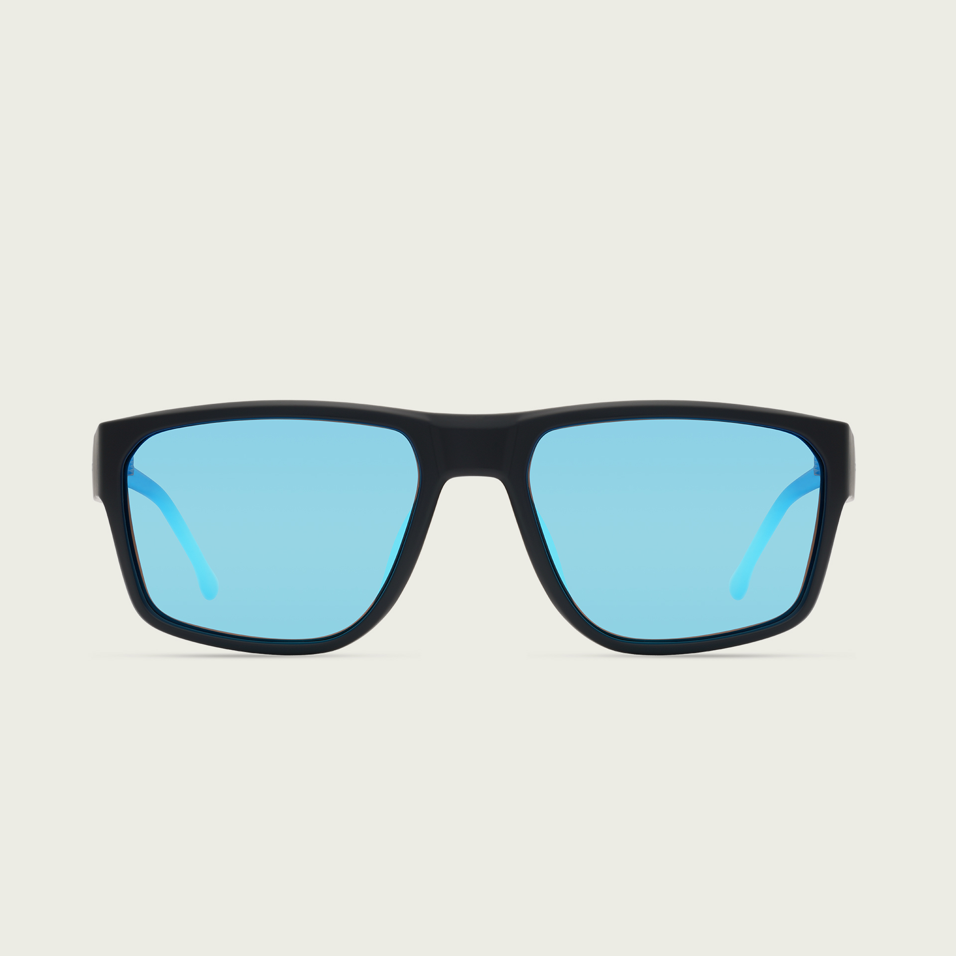 MOD 414 — Mat Black-Blue Mirror